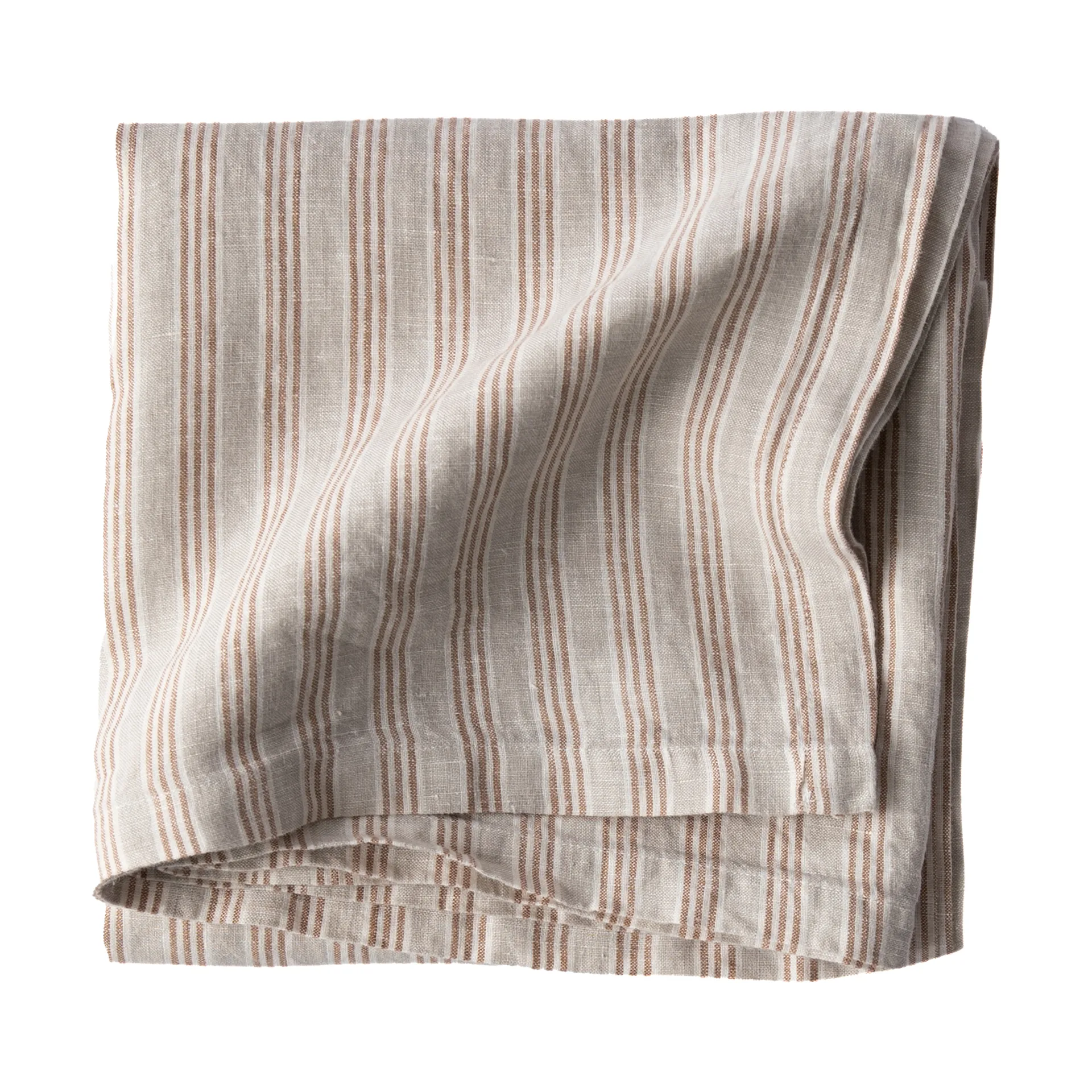 Τραπεζομάντηλο linne 175x175 cm, Hazelnut Stripe Tell Me More
