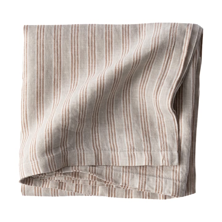 Τραπεζομάντηλο linne 175x175 cm - Hazelnut Stripe - Tell Me More