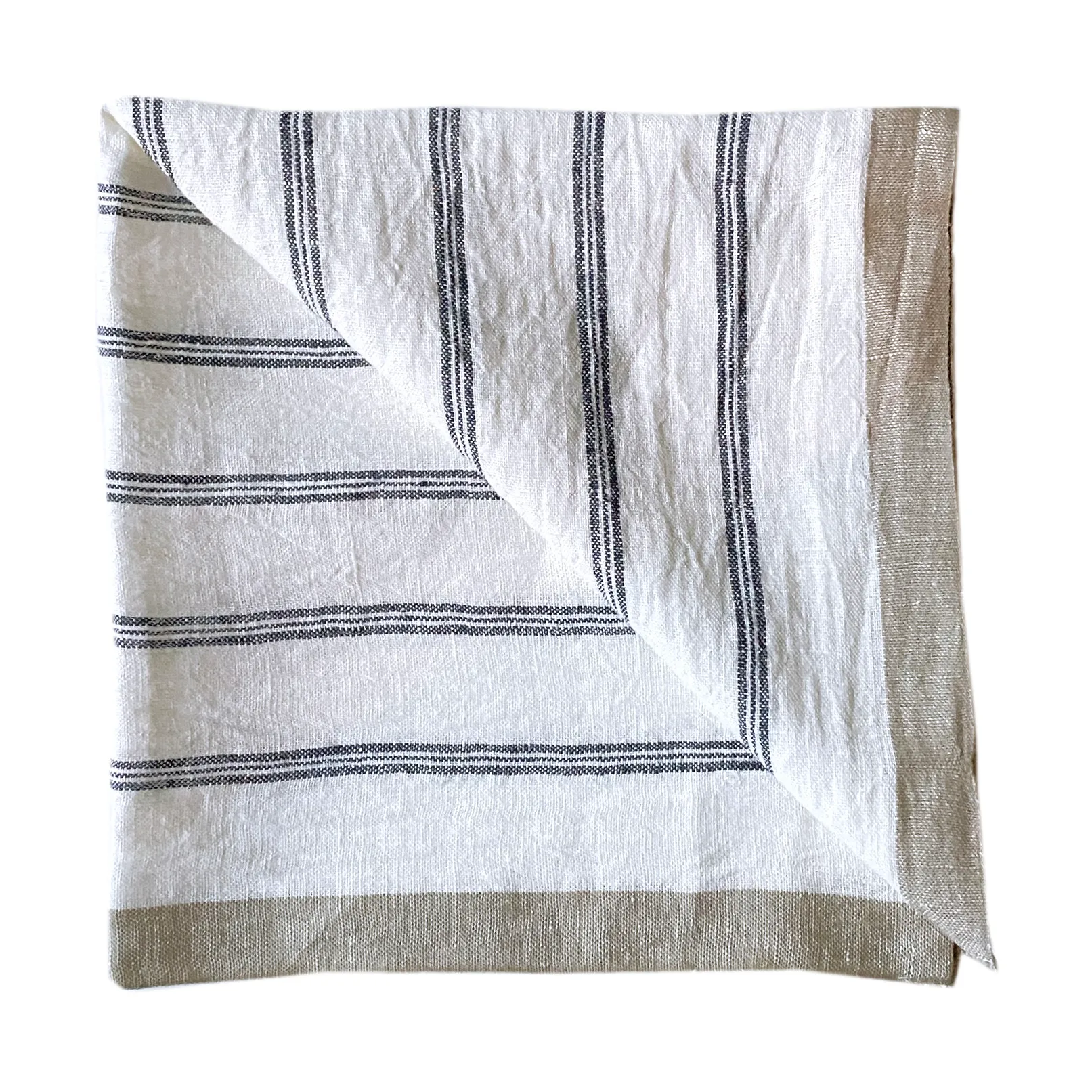 Maya πετσέτα από λινό ύφασμα 50x50 cm, Navy Stripe Tell Me More