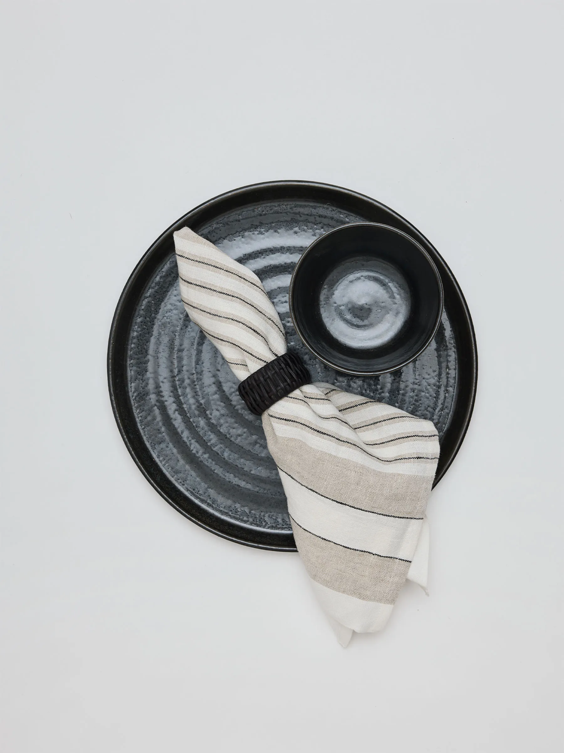 Noah πετσέτα λινή 50x50 εκ., Beige stripe Tell Me More