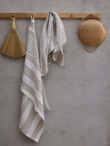 Noah πετσέτα κουζίνας 50x70 εκ. - Beige stripe - Tell Me More