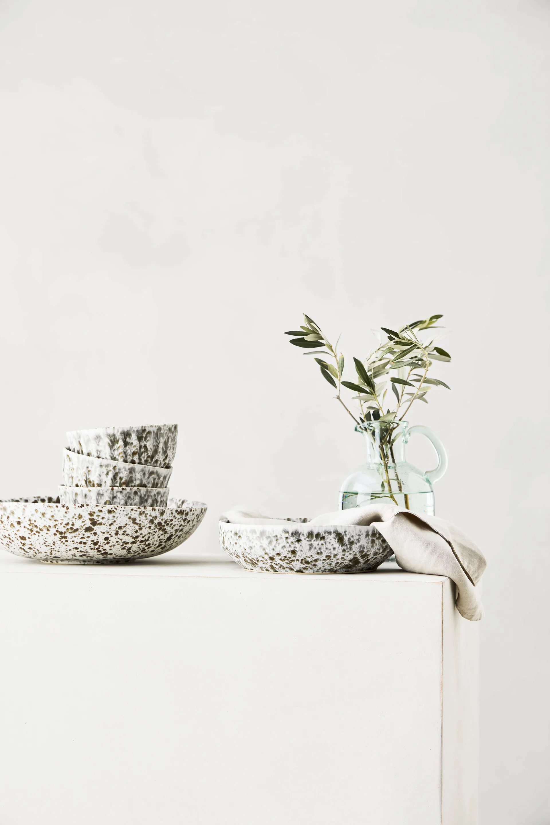 Μεσαίο μπολ σαλάτας Rivoli Ø30 cm, Green splatter Tell Me More