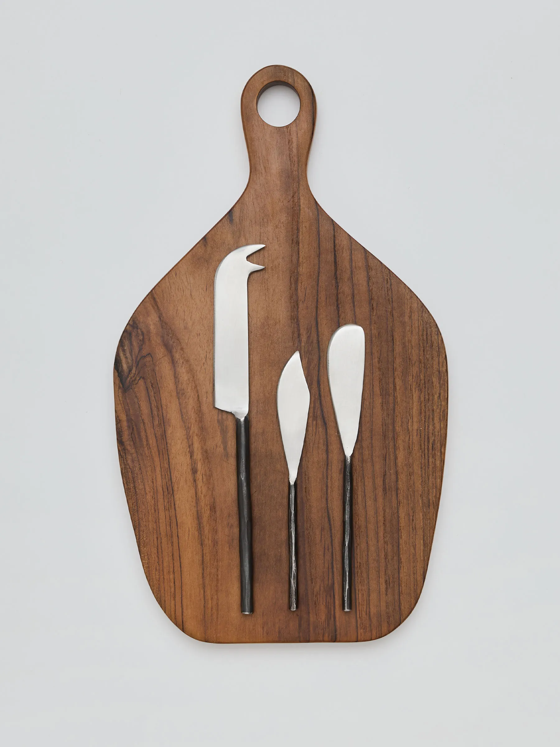 Steel μαχαίρι για τυρί large, Ακατέργαστο ατσάλι Tell Me More