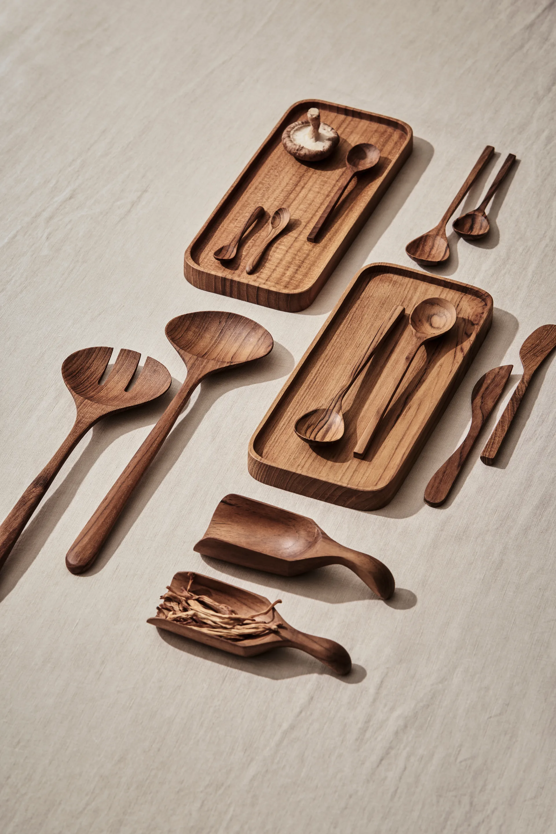 Δίσκος σερβιρίσματος Teak 12,5x27,5 εκ., Καφέ Tell Me More