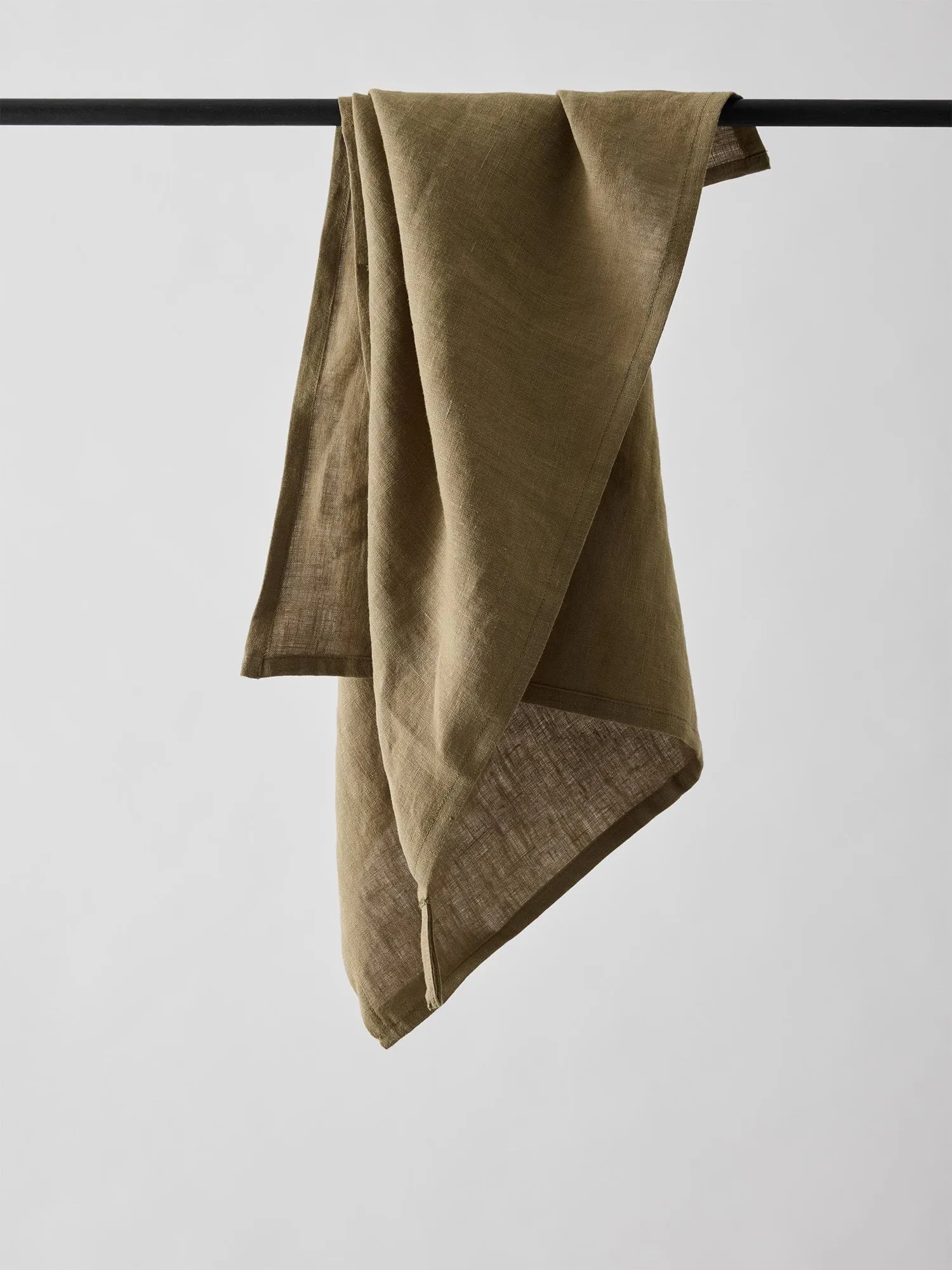 Tell me more πετσέτα κουζίνας λινό 50x70 cm, Dark olive green Tell Me More