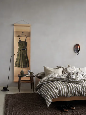 Tell Me More ριγέ παπλωματοθήκη βαμβάκι
 - Olive, 150x200 εκ. - Tell Me More