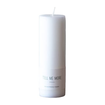 Tell Me More stearin μπλοκ κερί tL 15 cm
 - Λευκό - Tell Me More
