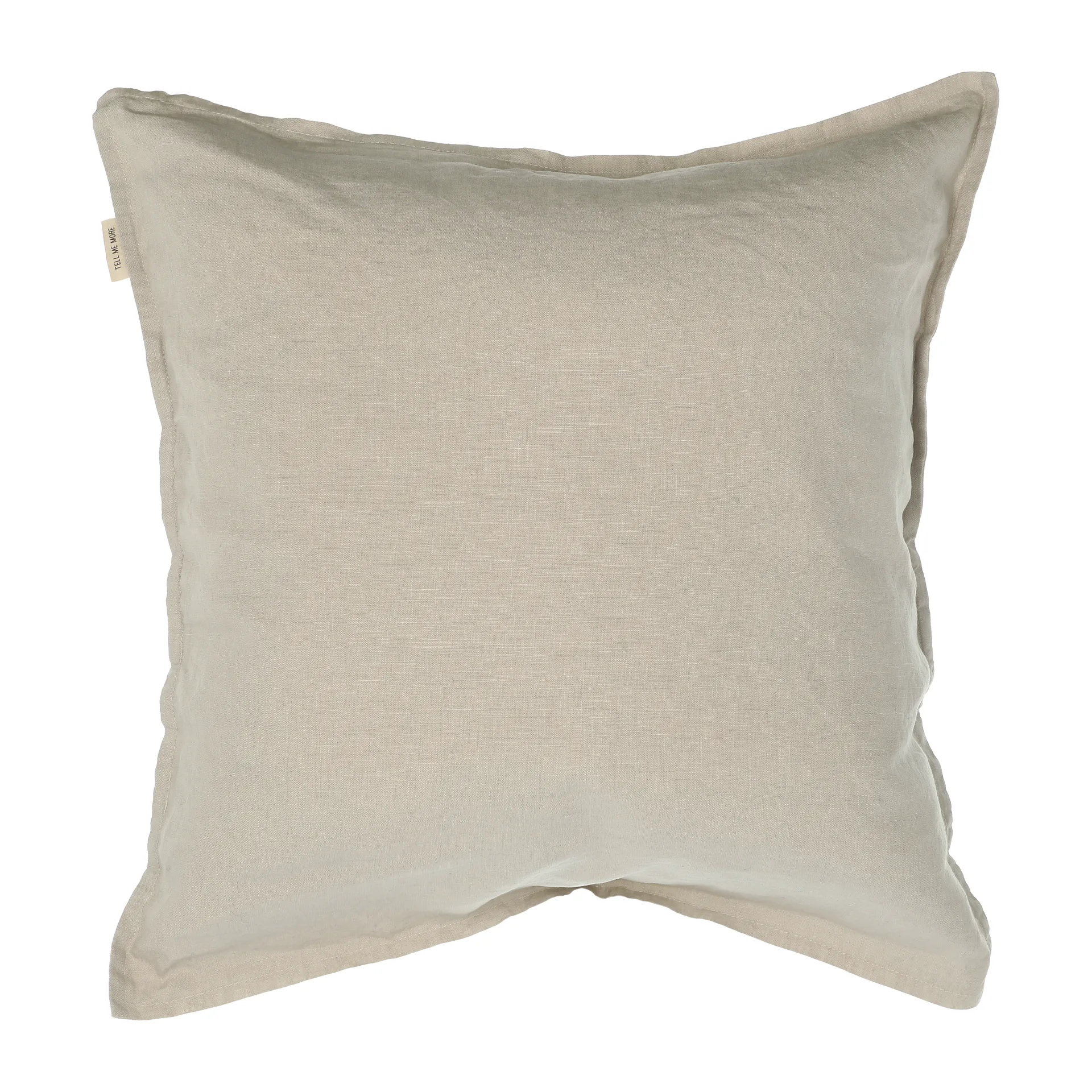 Washed κάλυμμα μαξιλαριού λινό 50x50 cm, θερμό γκρι (grey) Tell Me More