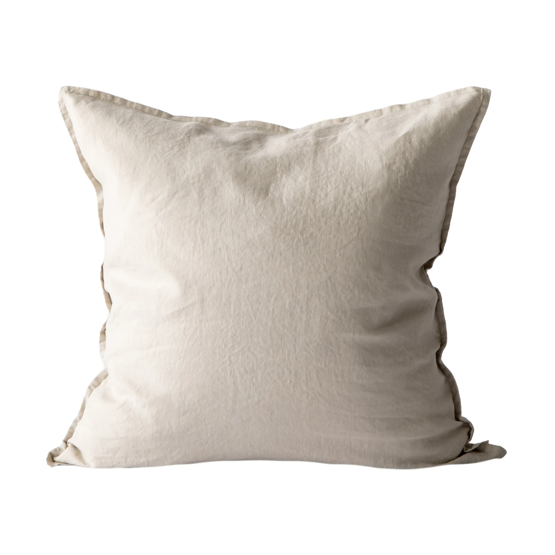 Washed κάλυμμα μαξιλαριού λινό 50x50 cm, Warm grey Tell Me More