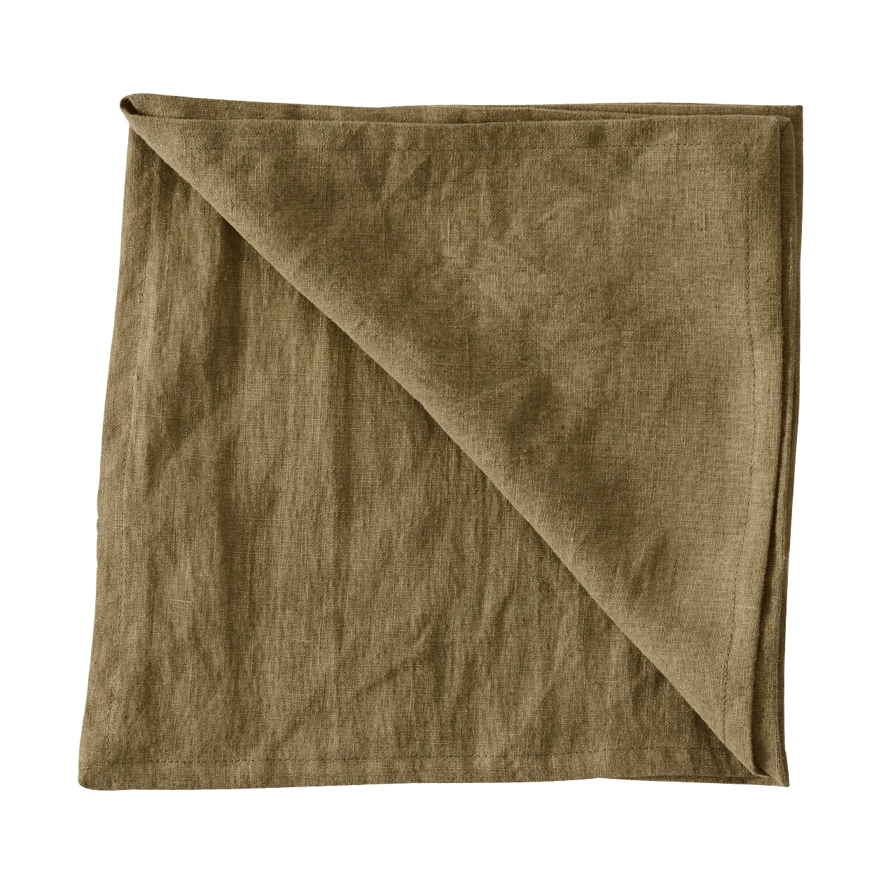 Washed λινή πετσέτα, Dark olive green Tell Me More