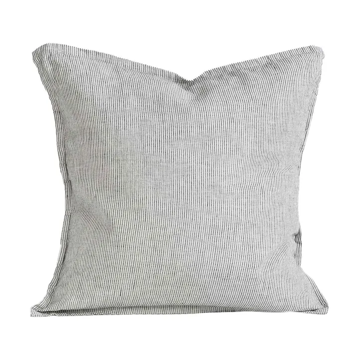 Washed linen διακοσμητική μαξιλαροθήκη 50x50 εκ. - Pinstripe - Tell Me More