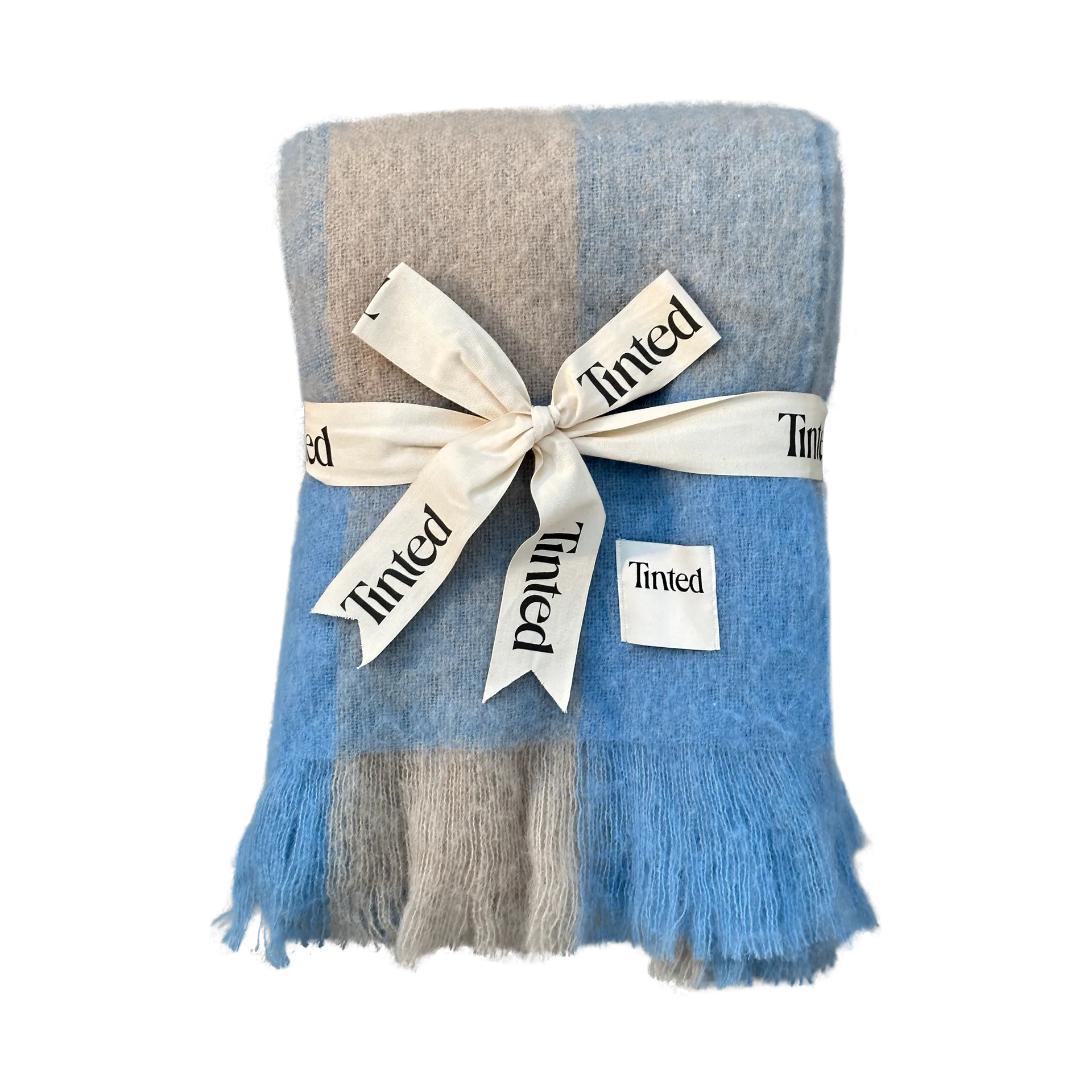 Ahlblom μάλλινο ριχτάρι 130x170 cm, Beige-blue Tinted