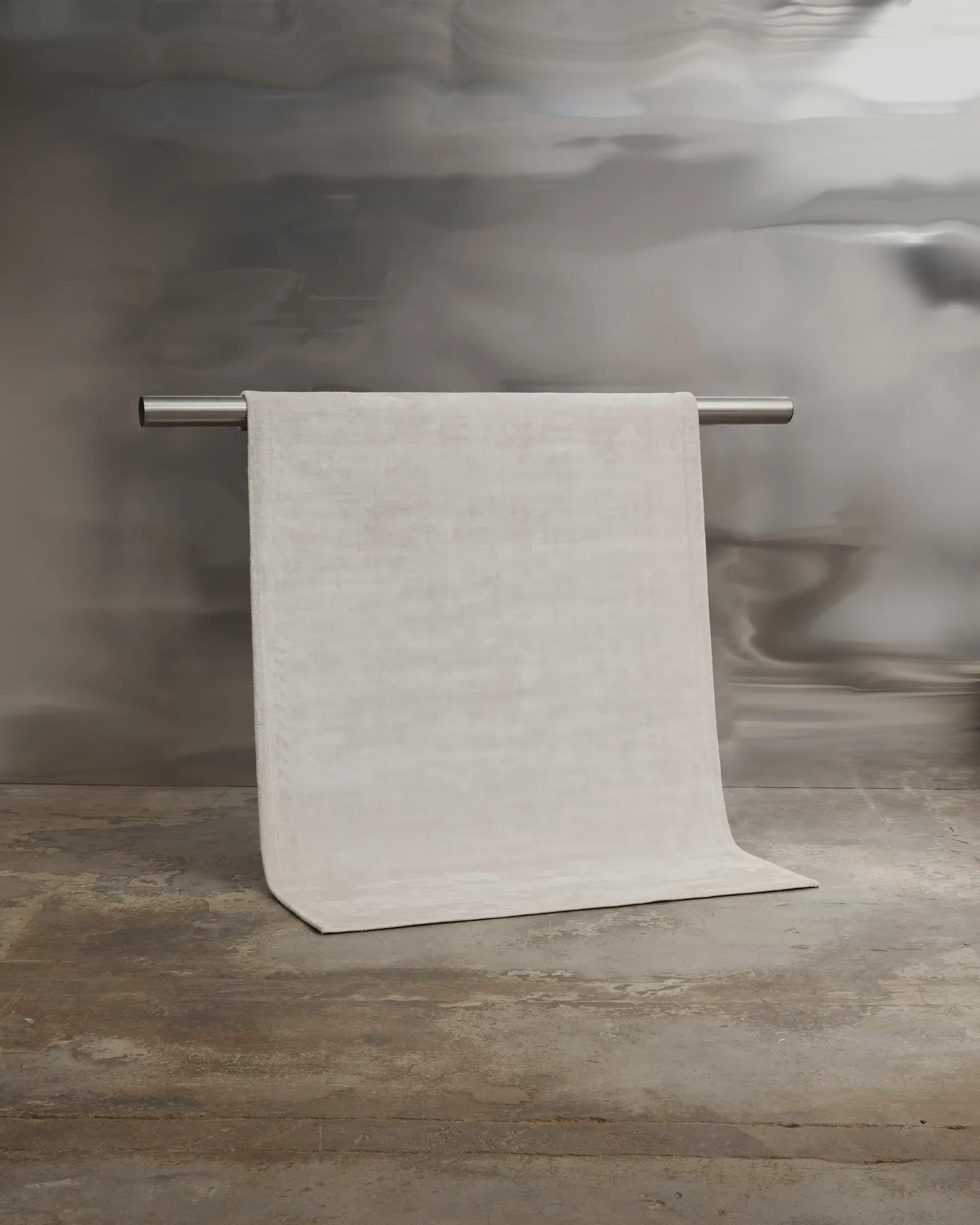 Backfjall χαλί από βισκόζη 250x350 cm, Offwhite Tinted