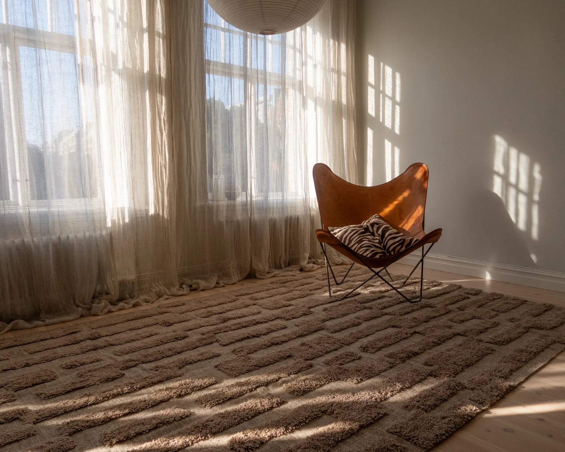 Bielke μάλλινο χαλί 170x240 εκ., Dark beige Tinted