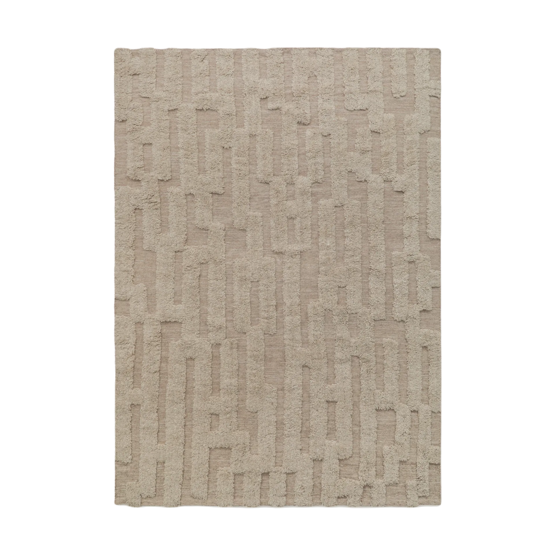 Bielke μάλλινο χαλί 190x290 cm, Beige-melange Tinted