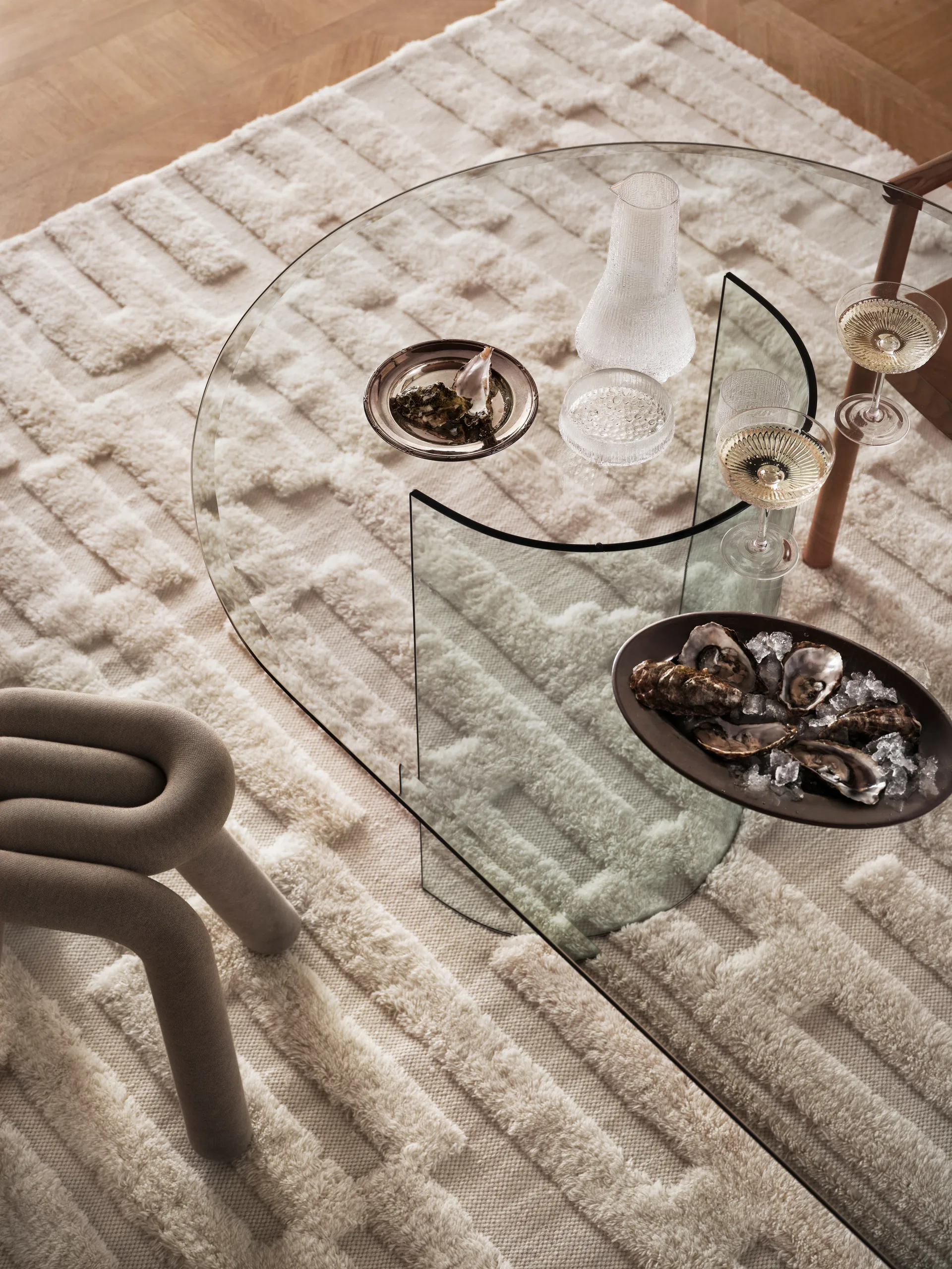 Bielke μάλλινο χαλί 200x300 cm, Offwhite Tinted