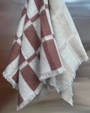Hallin κουβέρτα mohair - Εκρού-σκουριά, 130x170 εκ. - Tinted