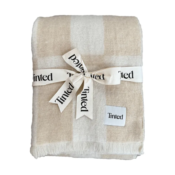 Hallin κουβέρτα mohair - Beige-εκρού, 130x170 εκ. - Tinted