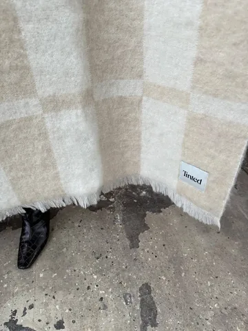 Hallin κουβέρτα mohair - Beige-εκρού, 130x170 εκ. - Tinted