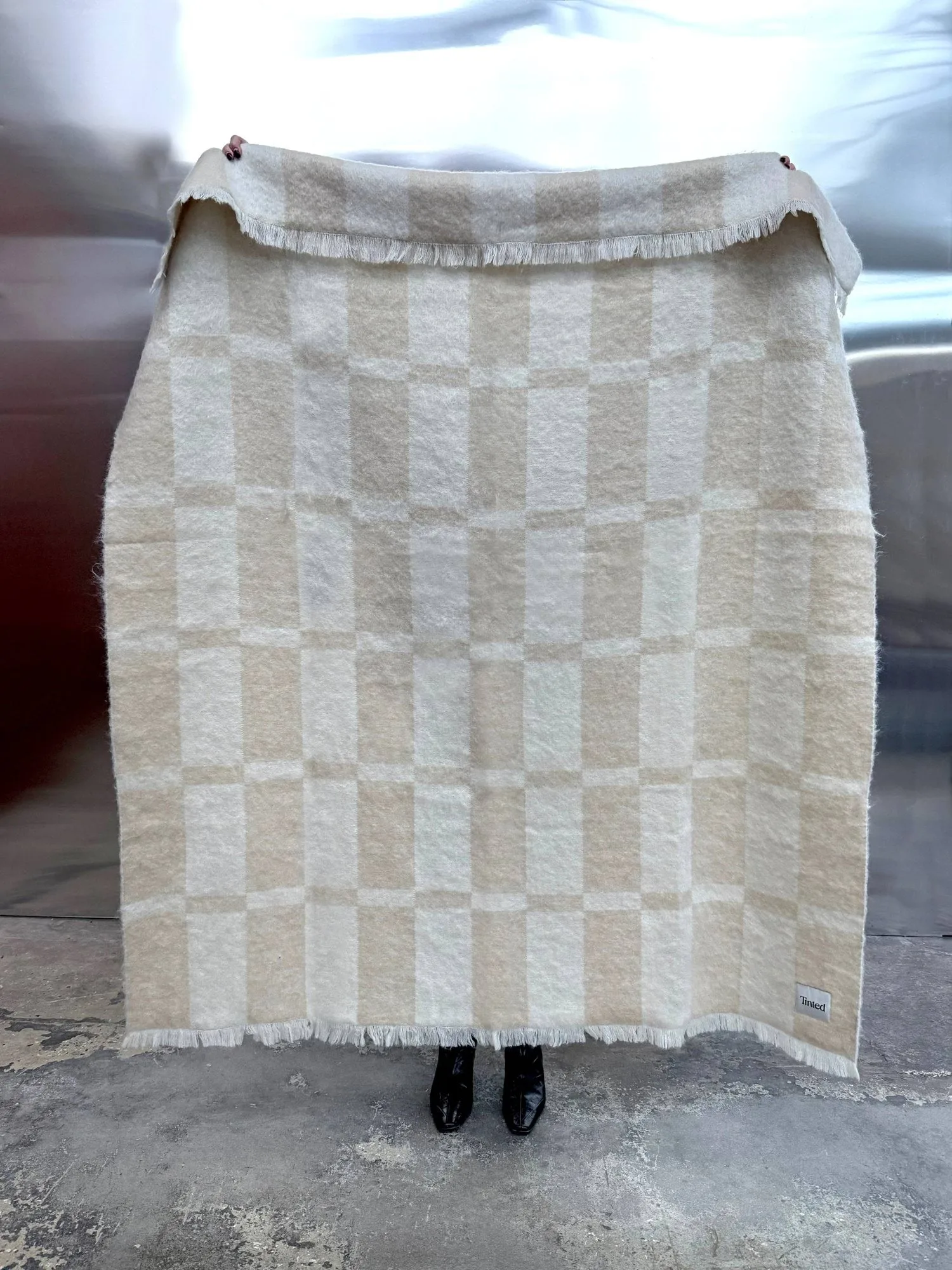 Hallin κουβέρτα mohair, Beige-εκρού, 130x170 εκ. Tinted