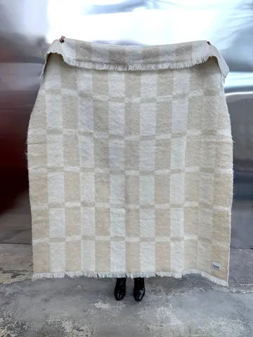 Hallin κουβέρτα mohair - Beige-εκρού, 130x170 εκ. - Tinted