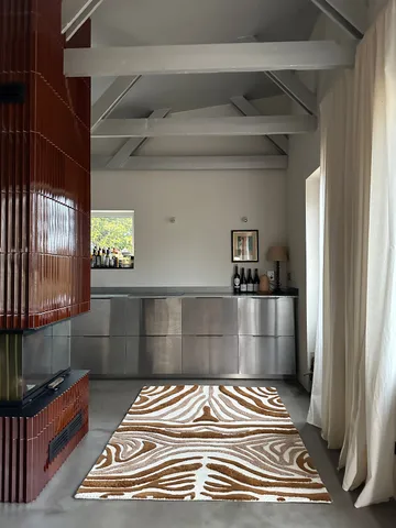 Μάλλινο χαλί Jepson 130x180 cm - Brown-off white - Tinted