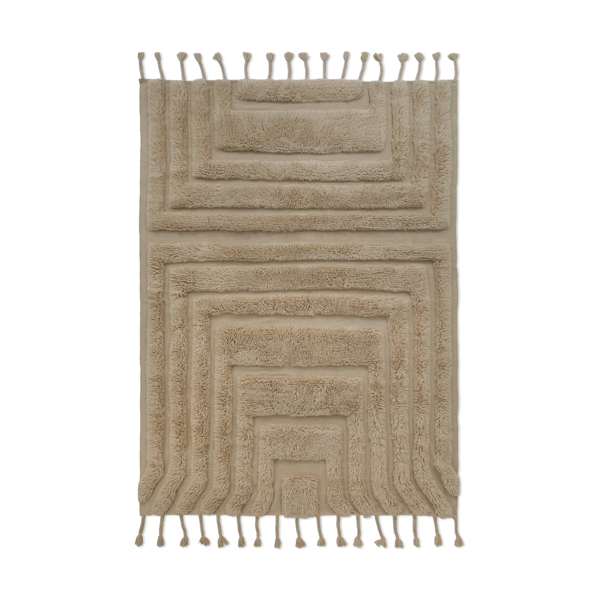 Kask μάλλινο χαλί 300x400 cm, Beige Tinted