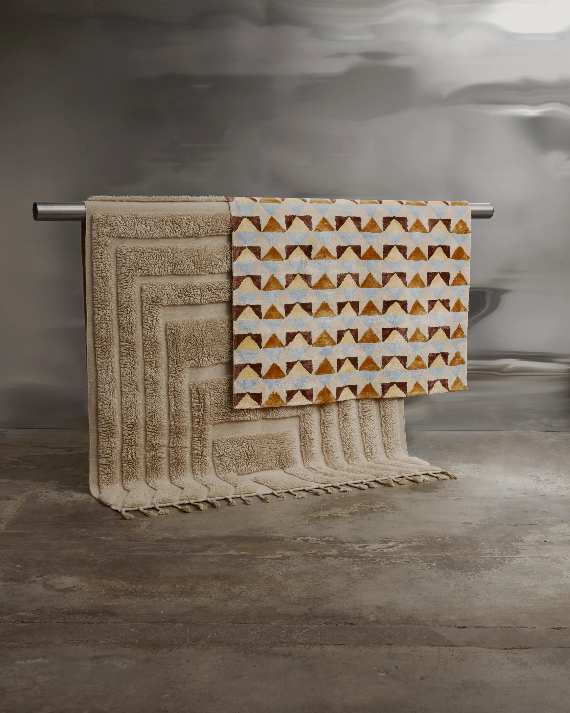 Kask μάλλινο χαλί 300x400 cm, Beige Tinted