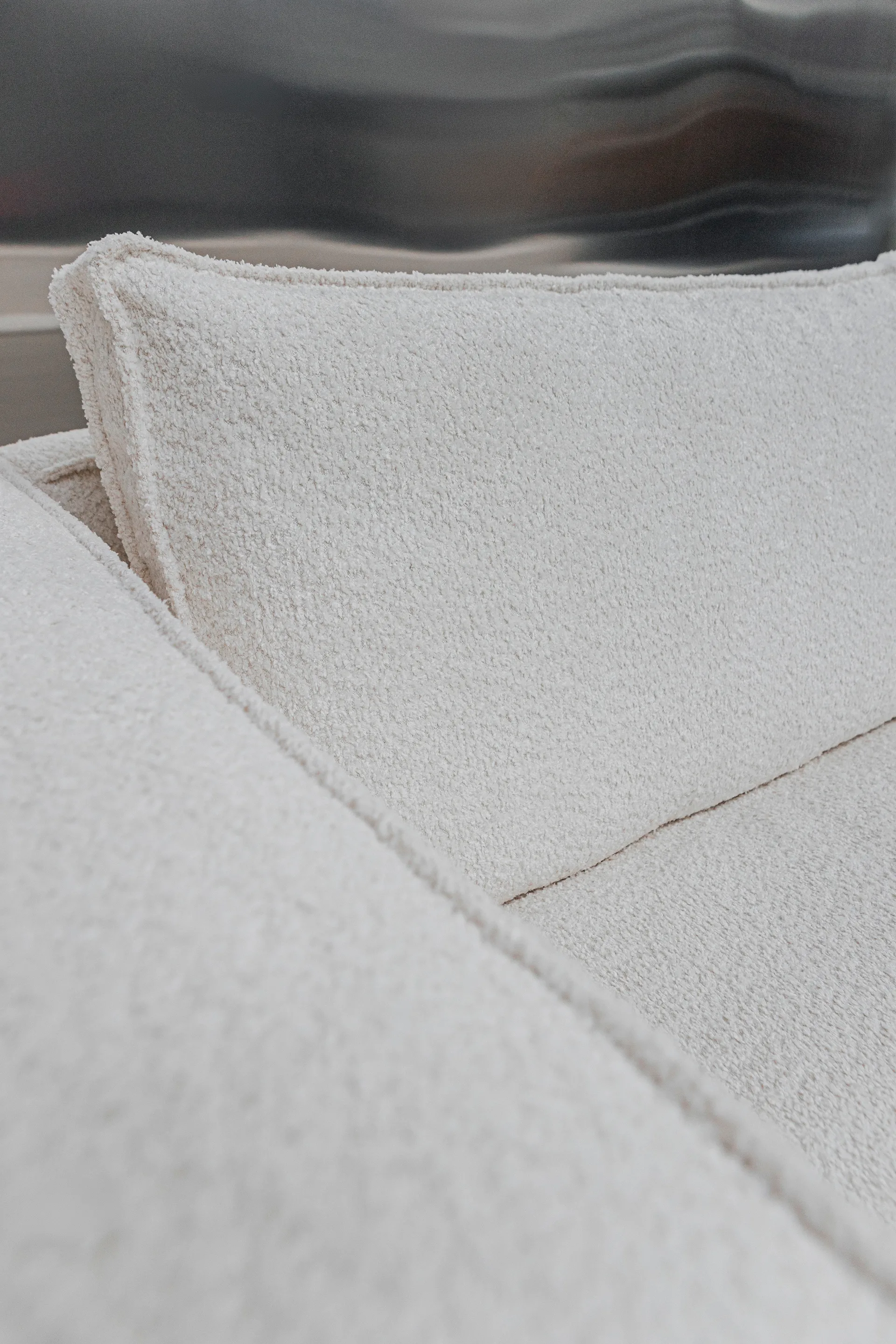 Klinge καναπές, Bouclé soft off-white Tinted