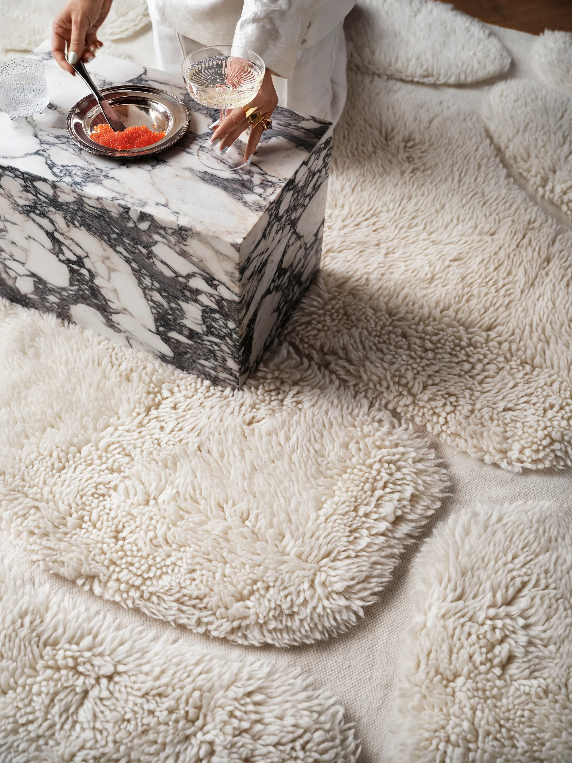 Kullin μάλλινο χαλί 200x300 cm, Offwhite Tinted
