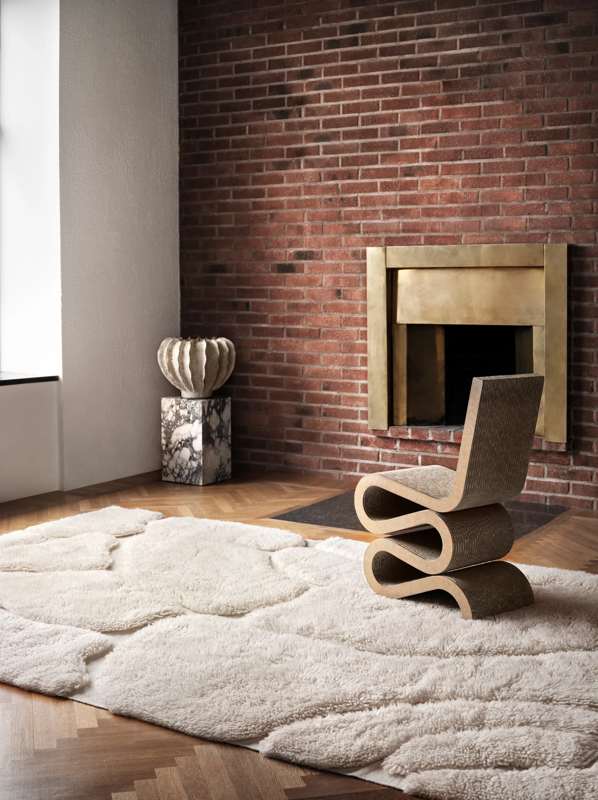 Kullin μάλλινο χαλί 200x300 cm, Offwhite Tinted