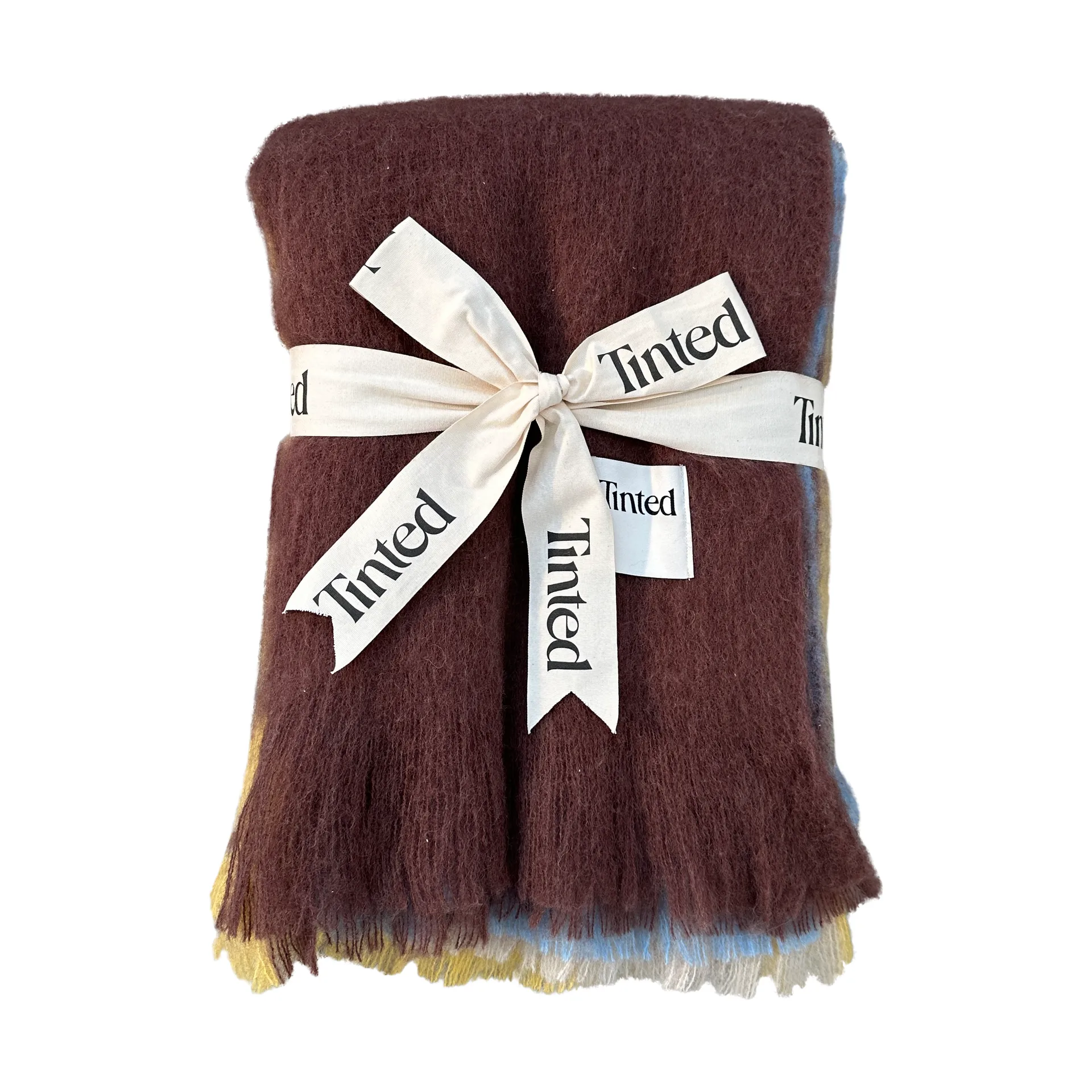 Lovstrand μάλλινο ριχτάρι 130x170 cm, Brown-multi Tinted