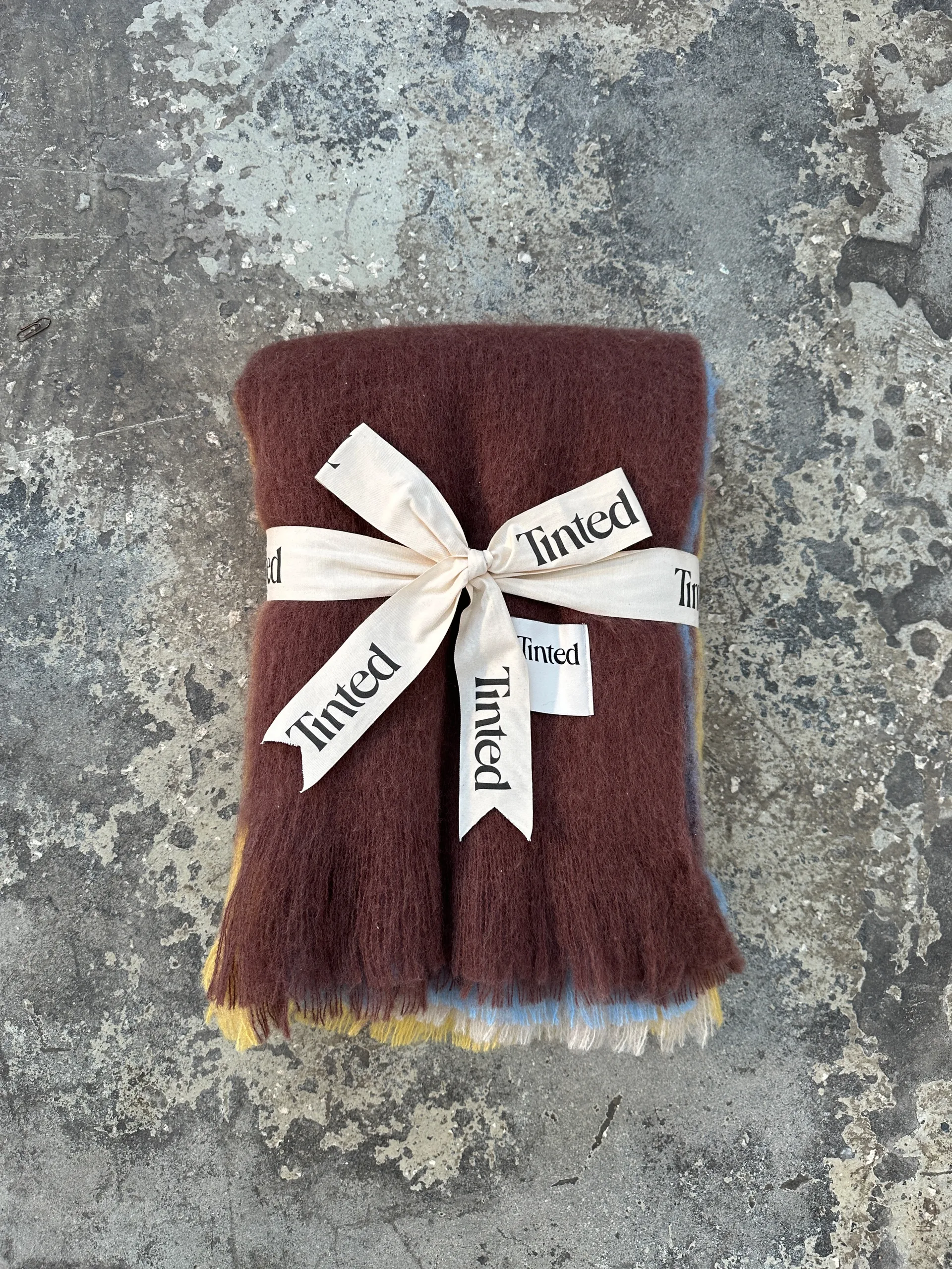 Lovstrand μάλλινο ριχτάρι 130x170 cm, Brown-multi Tinted