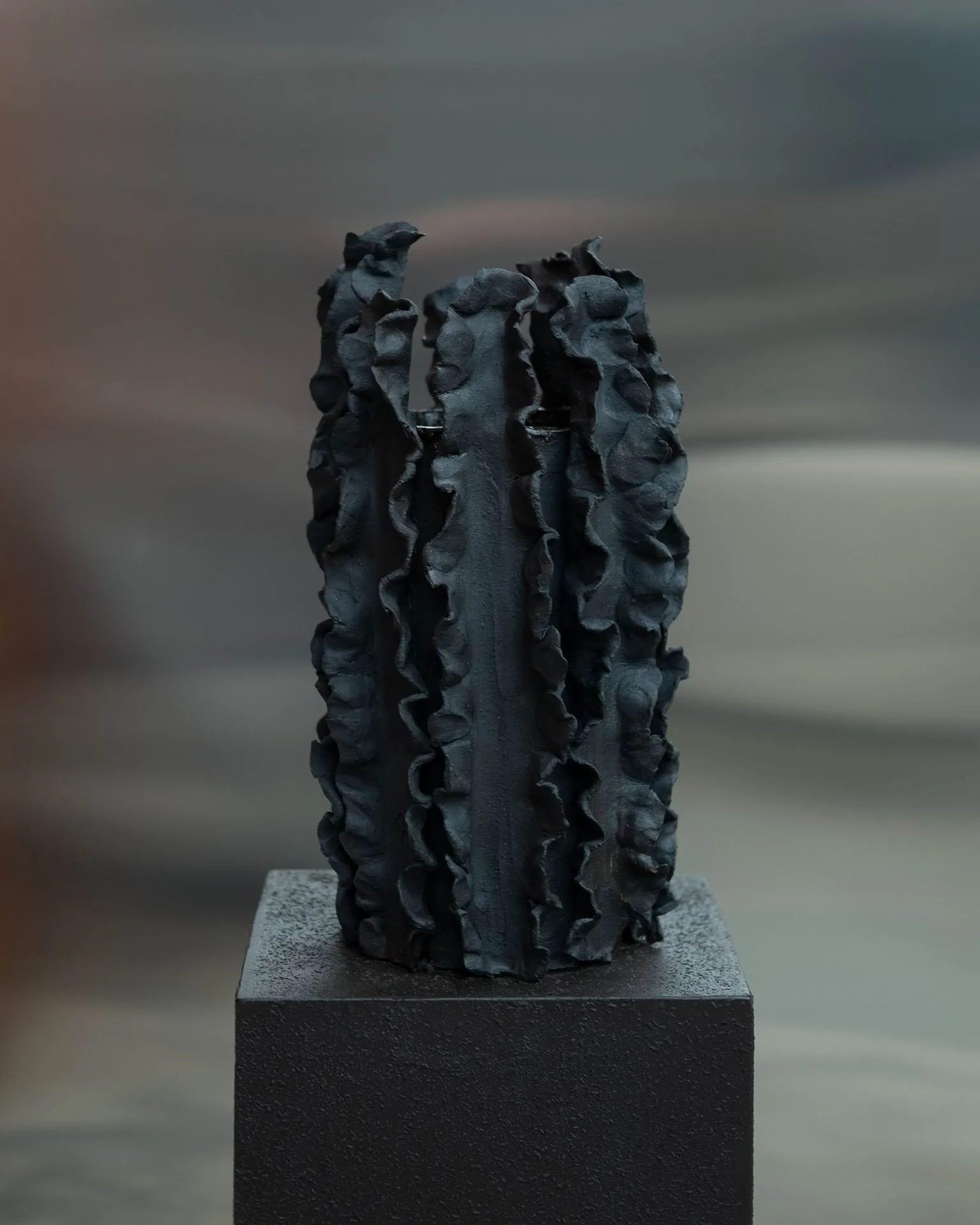Melera βάζο, Black, 33x16 εκ. Tinted