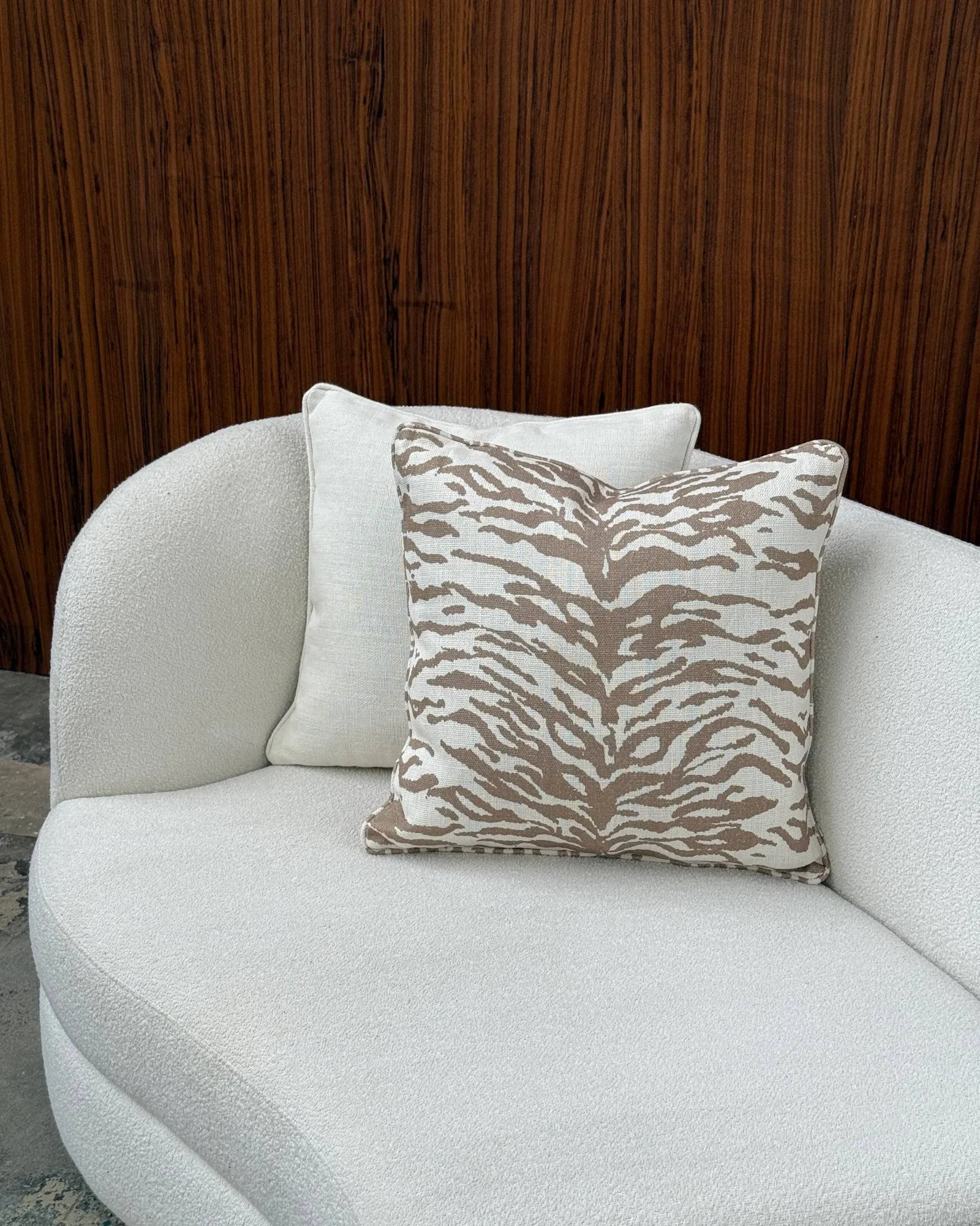 Norell διακοσμητικό μαξιλάρι, Τίγρης beige-εκρού, 50x50 εκ. Tinted