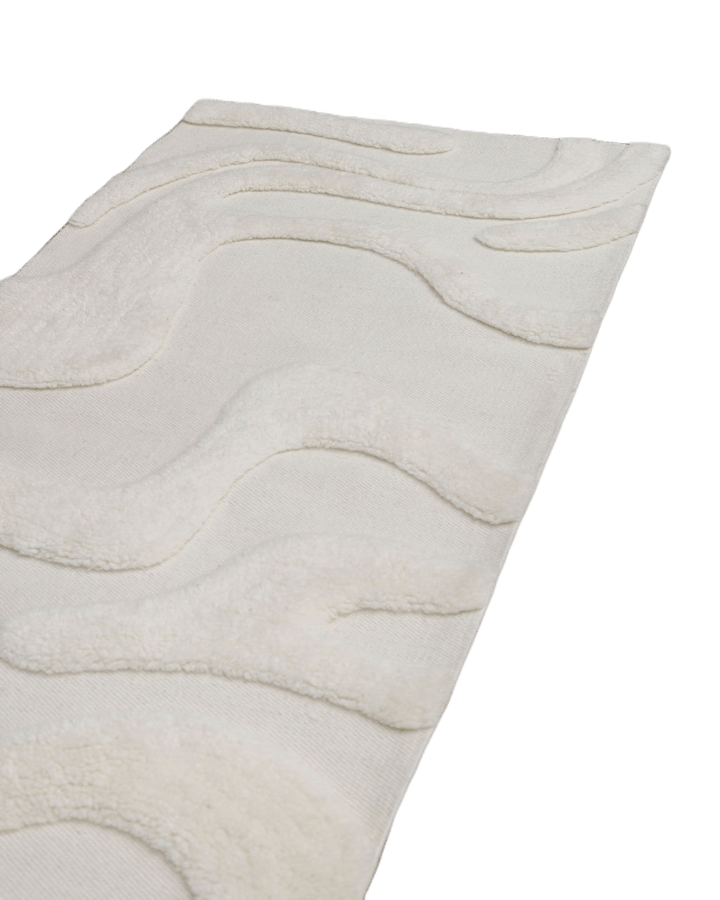 Norlander μάλλινο χαλί 80x250 cm - White - Tinted