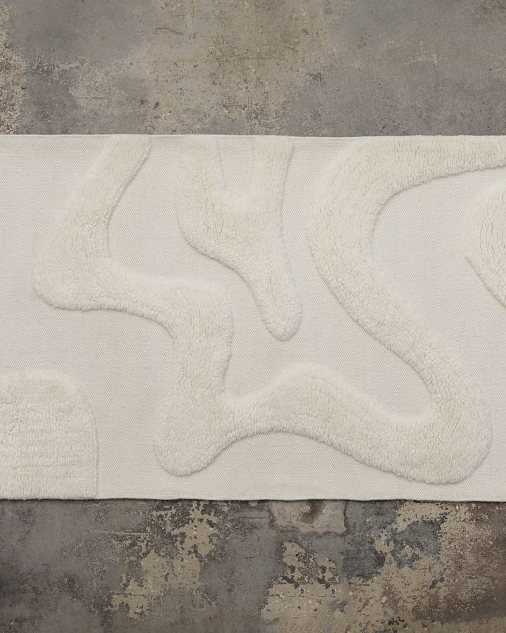 Norlander μάλλινο χαλί 80x250 cm, White Tinted