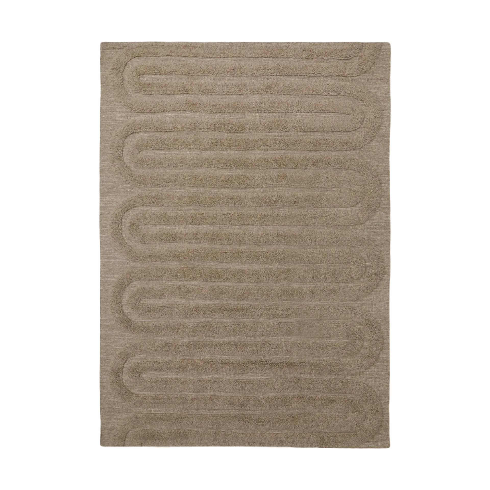 Riklund μάλλινο χαλί 160x230 cm, Beige-melange Tinted