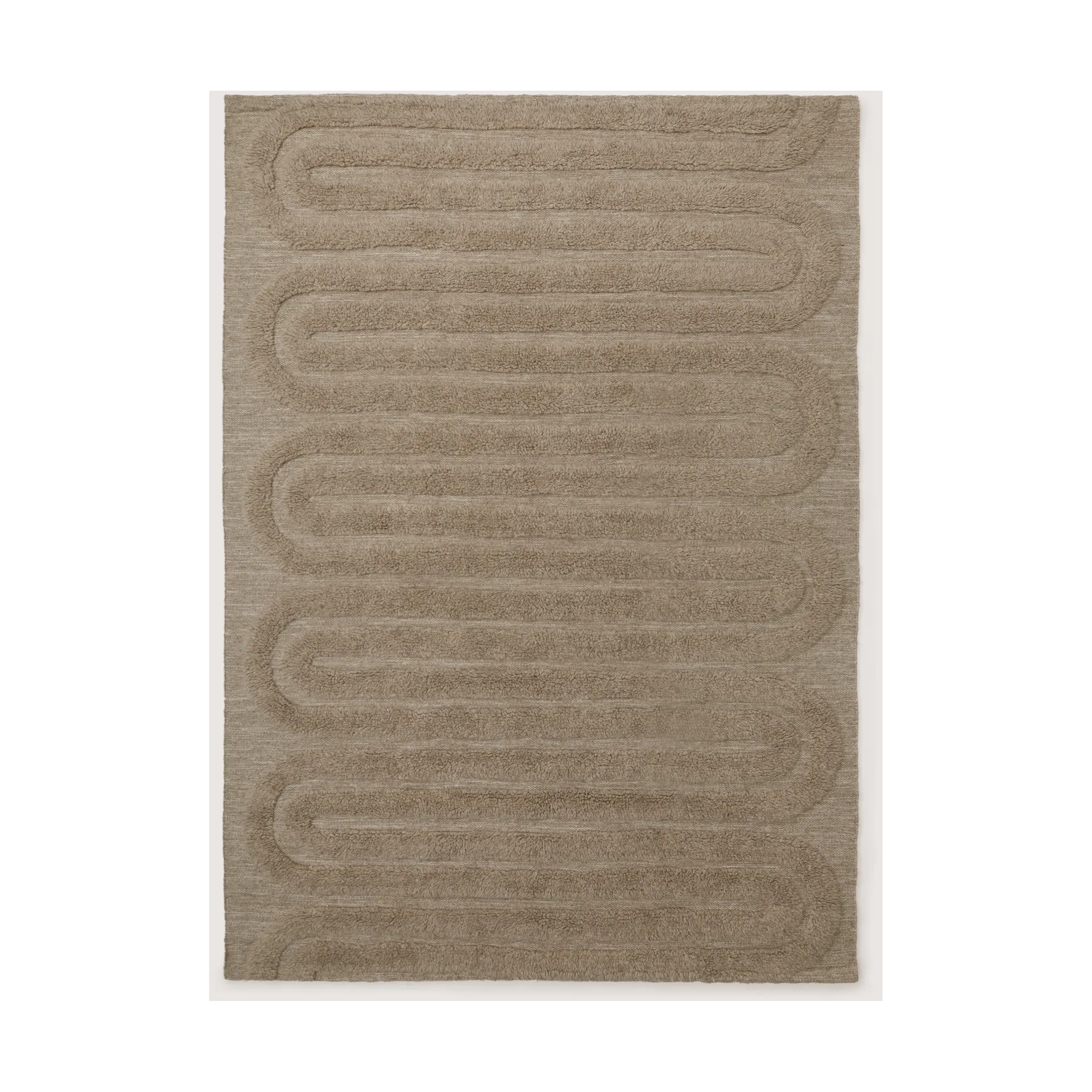 Riklund μάλλινο χαλί, Beige-μελανζέ, 250x350 εκ. Tinted