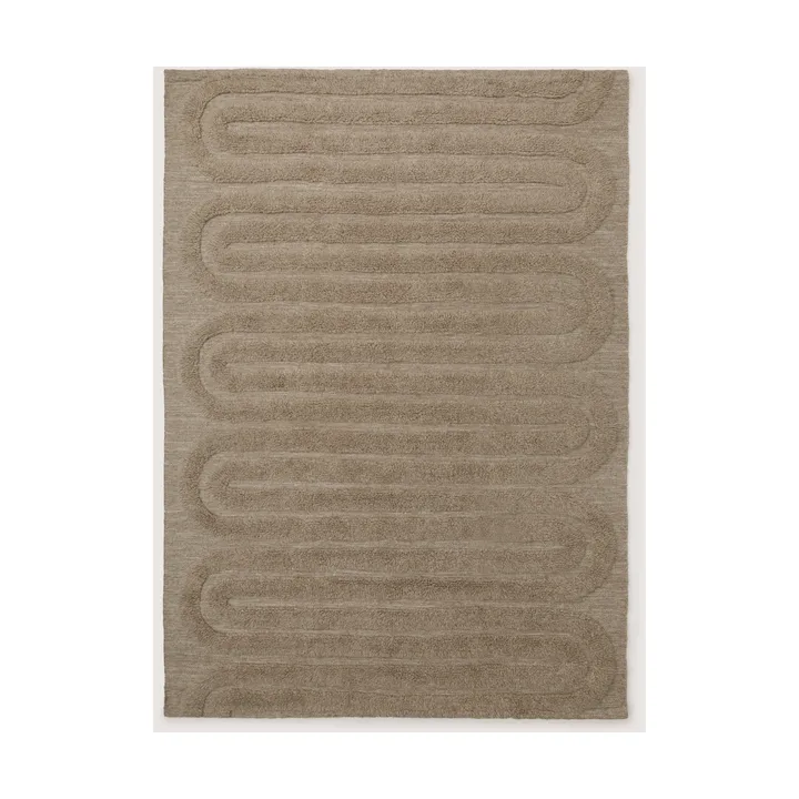 Riklund μάλλινο χαλί - Beige-μελανζέ, 250x350 εκ. - Tinted