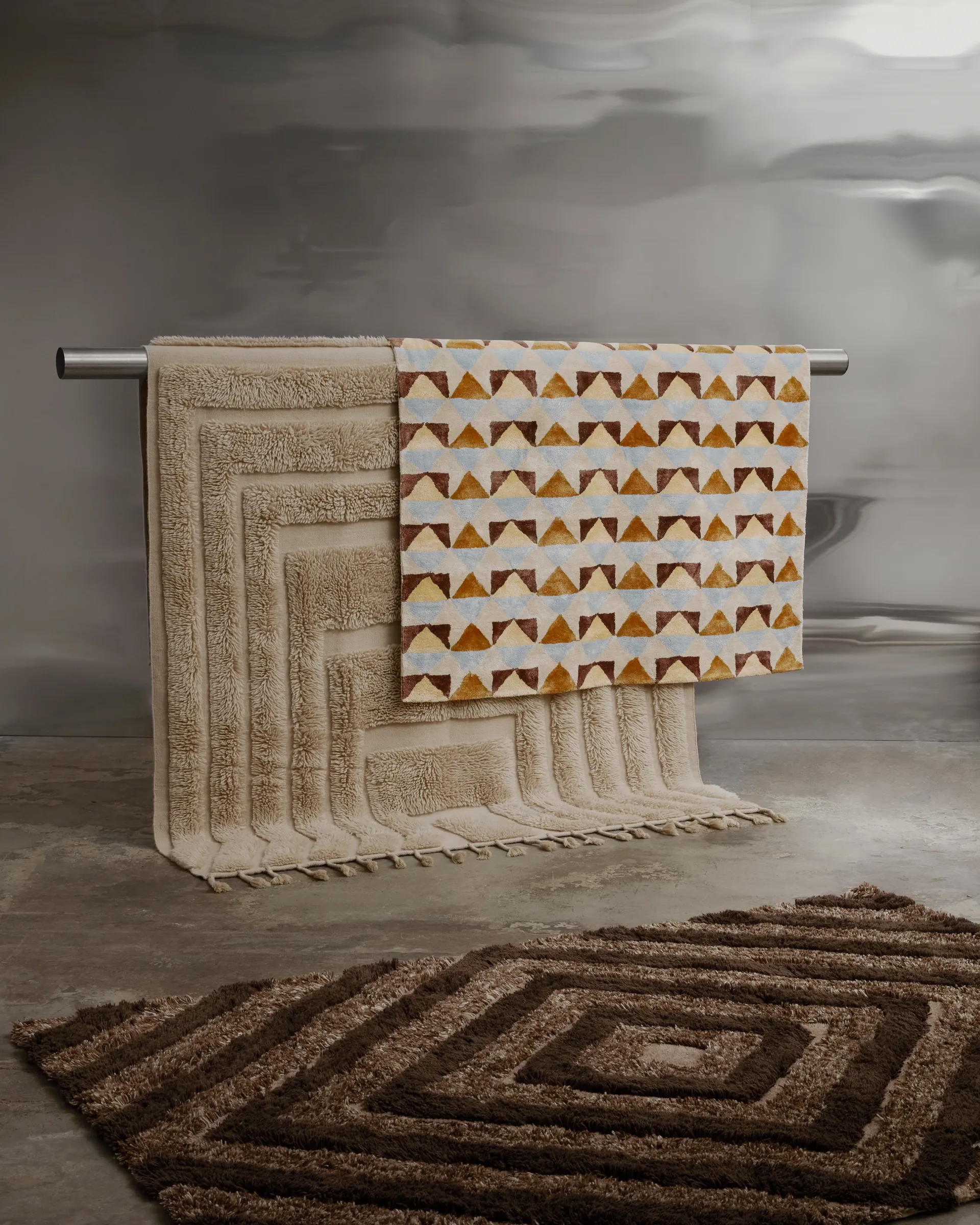 Stenborg μάλλινο χαλί 200x300 cm, Brown Tinted