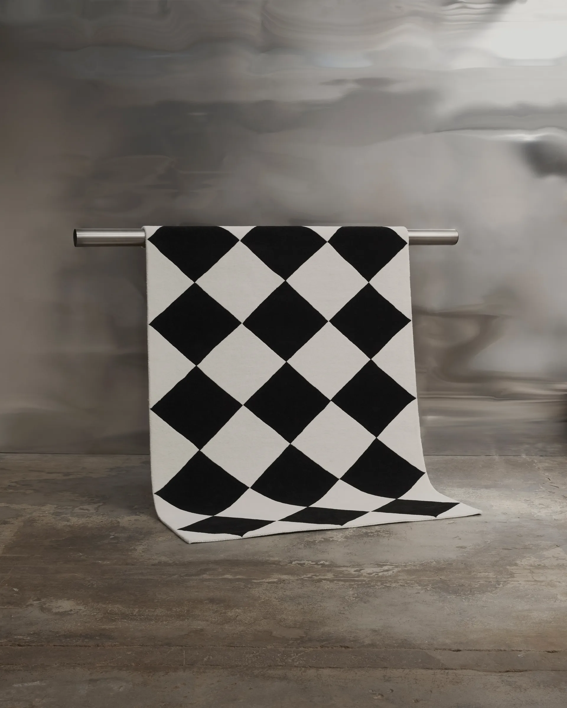 Tenman μάλλινο χαλί 200x300 cm, Black-white Tinted