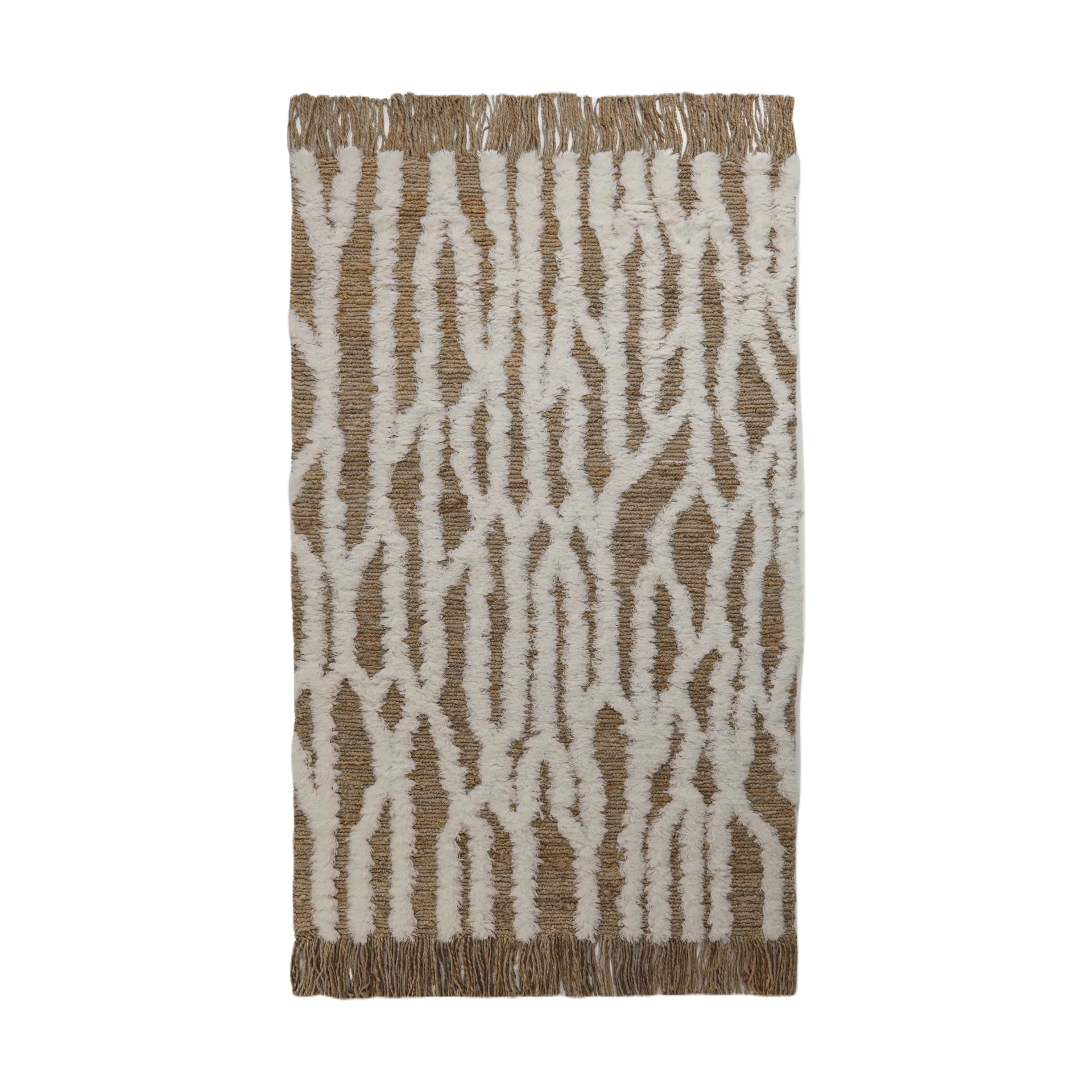 Wahl jute χαλάκι 200x300 cm, Brown-offwhite Tinted