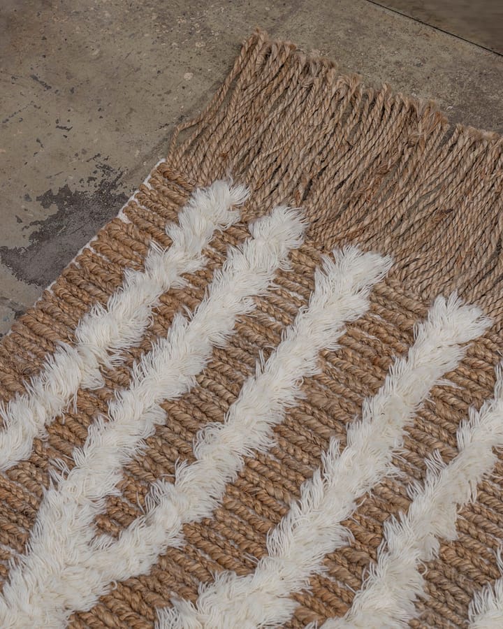 Wahl jute χαλάκι 80x300 cm, Brown-offwhite Tinted