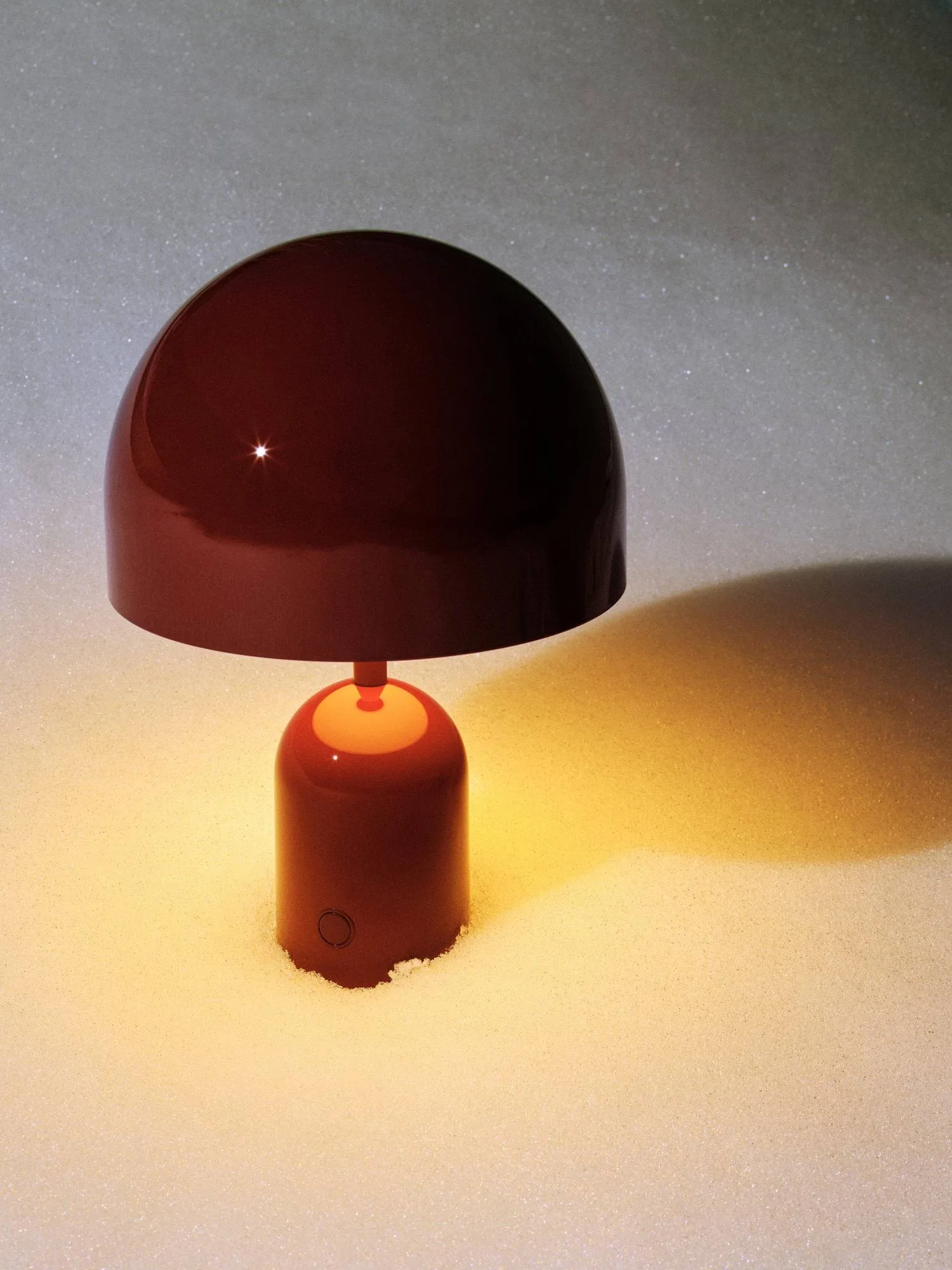 Bell Portabel LED επιτραπέζιο φωτιστικό 28 εκ. v.2, Burgundy Tom Dixon
