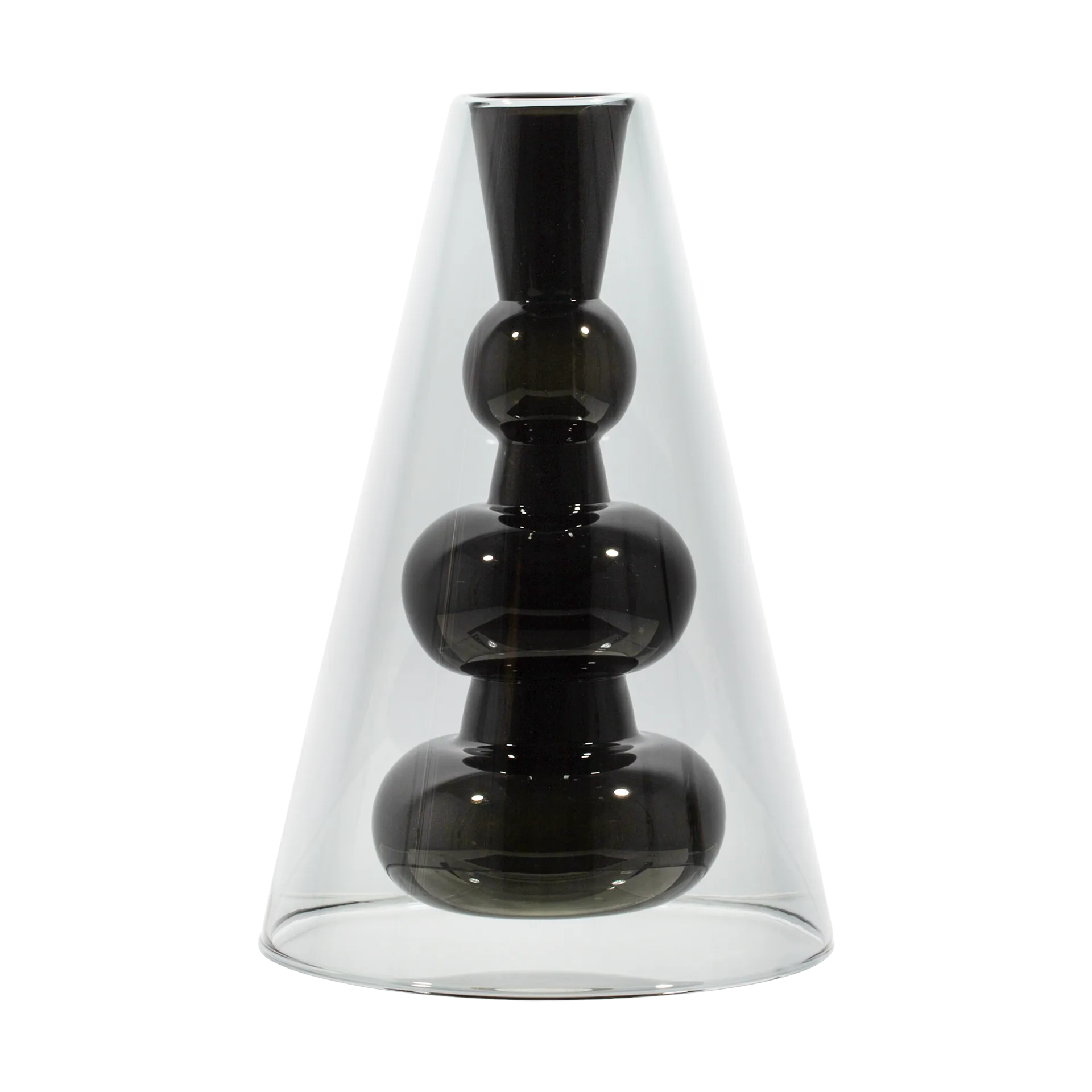 Κωνικό βάζο Bump Cone, Black Tom Dixon