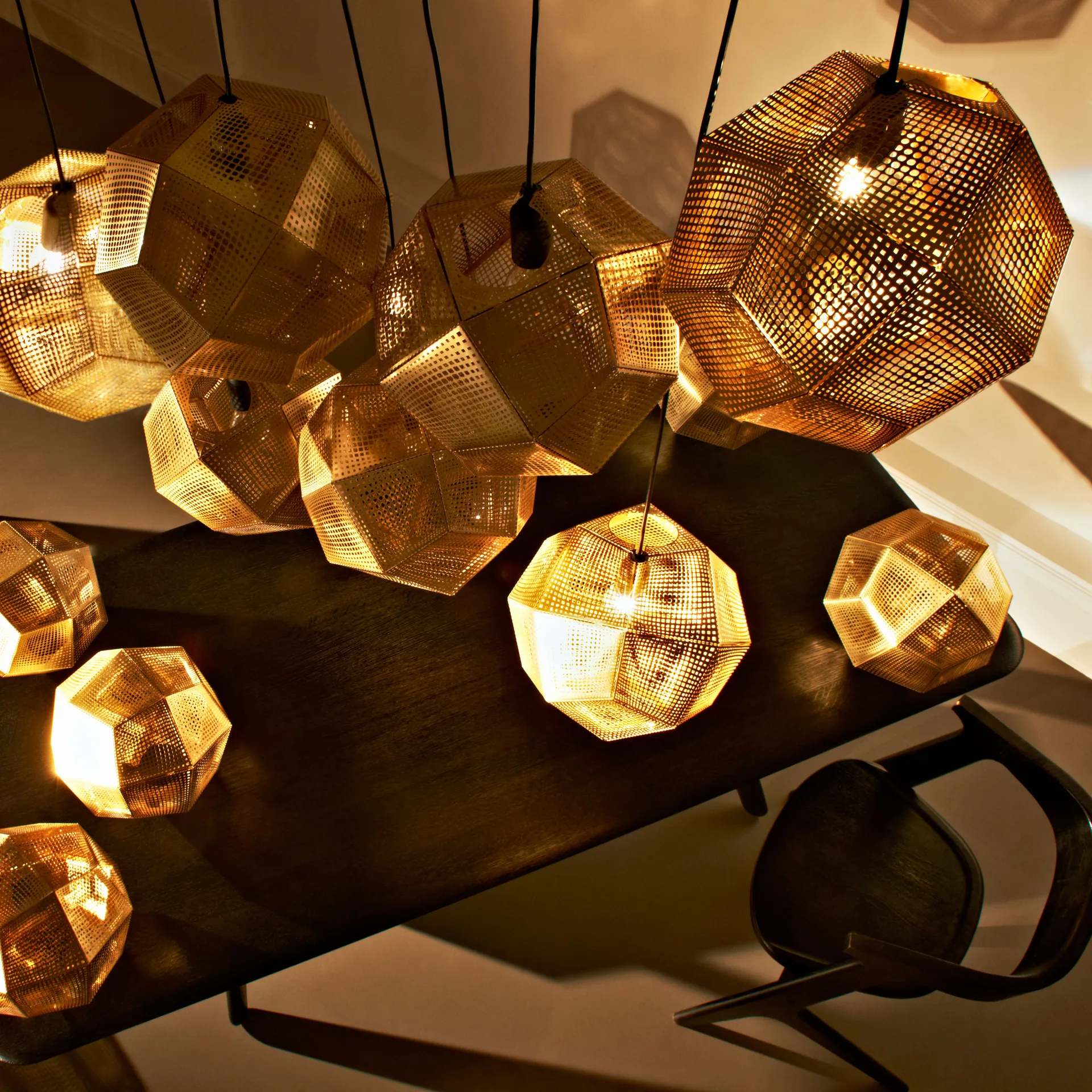 Etch φωτιστικό οροφής 50 cm, Ορείχαλκος Tom Dixon