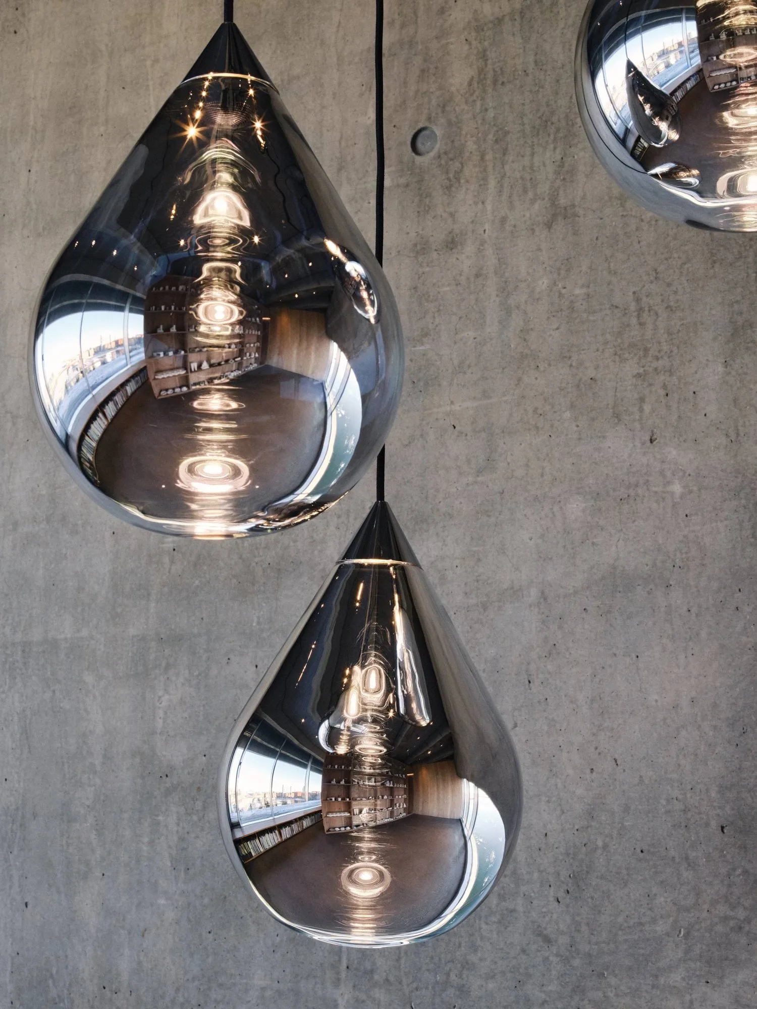 Flare Bead κρεμαστό φωτιστικό, Ασήμι Tom Dixon