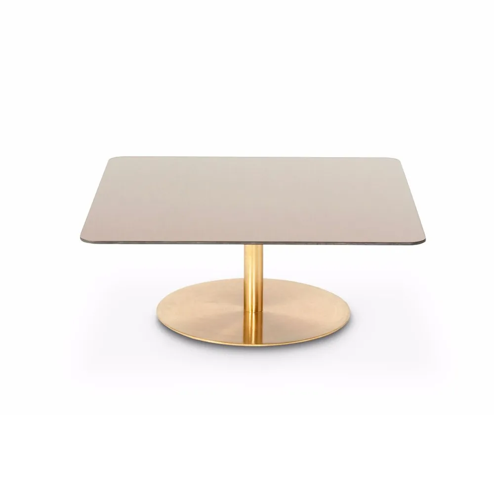 Flash τραπεζάκι σαλονιού 80x80 εκ., Copper-brass stand Tom Dixon