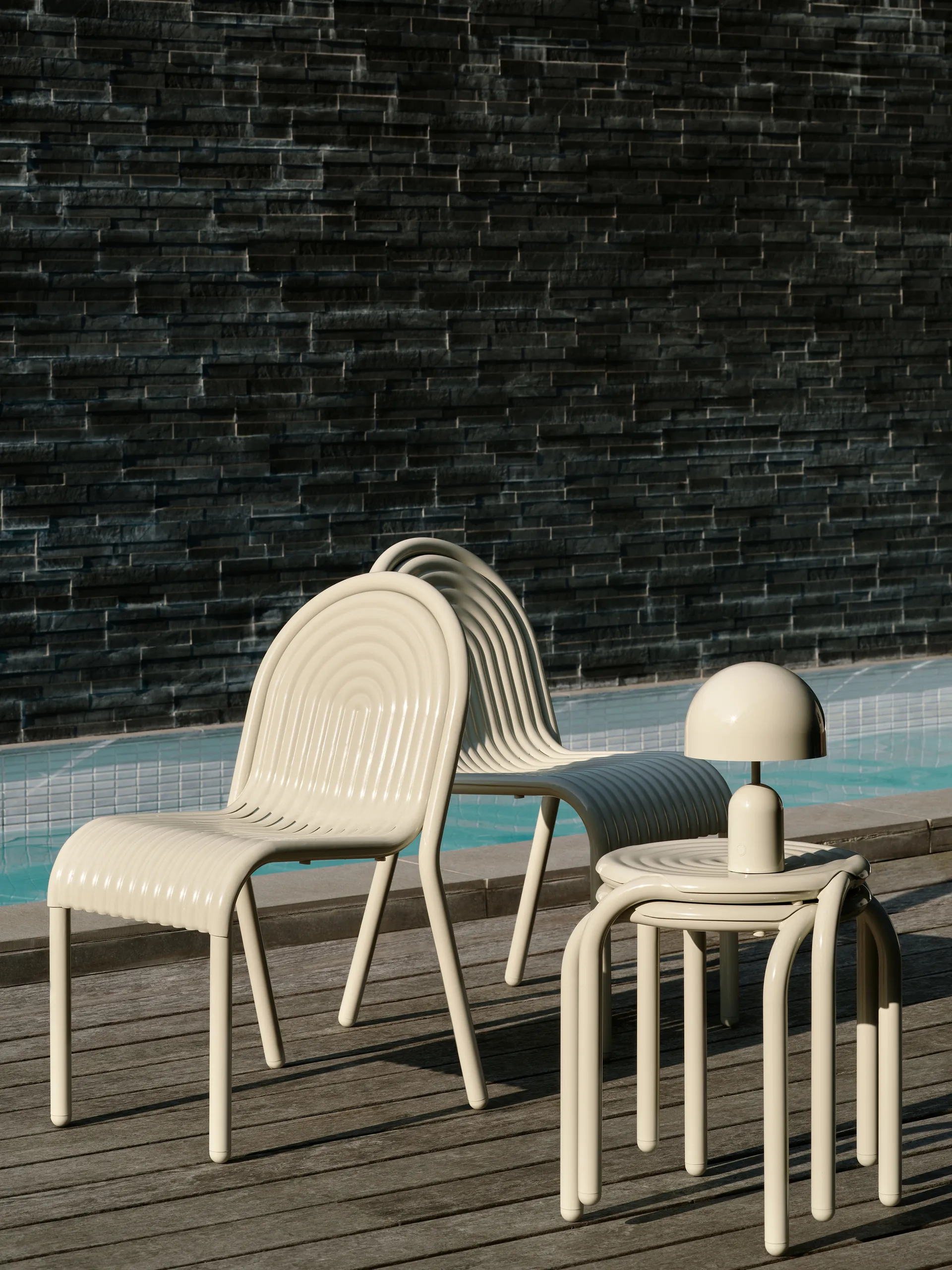 Groove σκαμπό 45 cm, Putty Tom Dixon